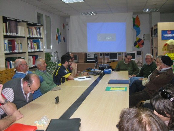 Visita de Eugenio Martín de Ruedas al Taller de Historia Local