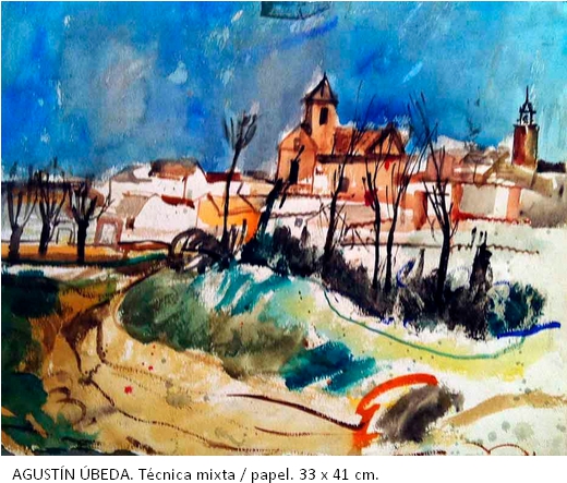 Agustín Úbeda. Técnica mixta-papel 33x41 cm