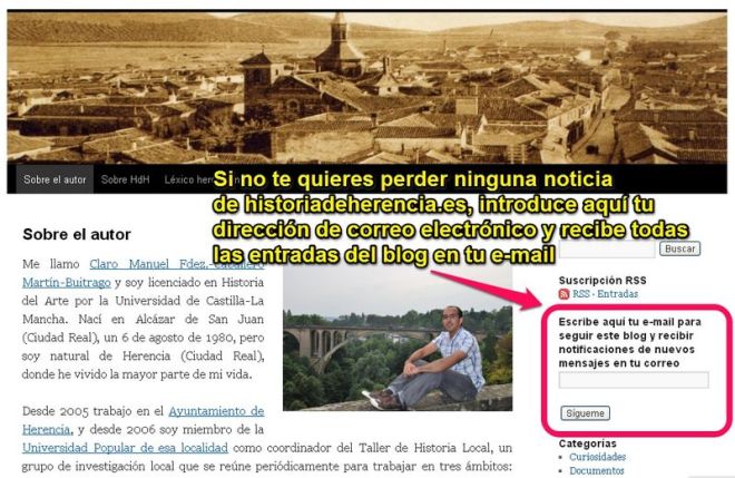 Servicio de alertas de historia de herencia