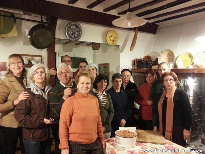 El Taller de Historia Local de Herencia haciendo roca utrera