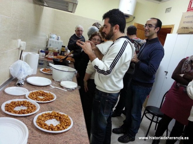 haciendo rocautrera en Herencia