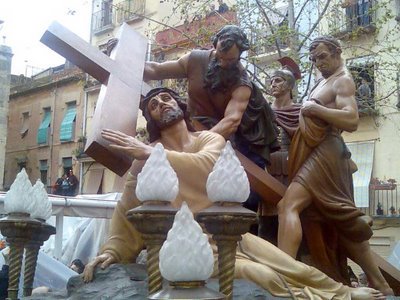 Semana Santa de Tarragona. El Cirineo obra de Antonio Parera