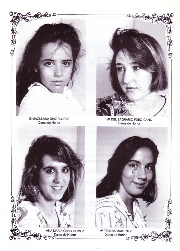 Damas de las ferias y fiestas de Herencia de 1989_1