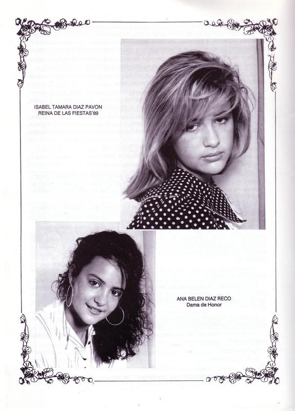 Reina y dama de las Ferias y Fiestas de Herencia 1989_2