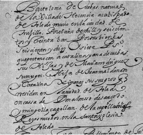 Fallecimiento de Bartolomé de las Cuevas