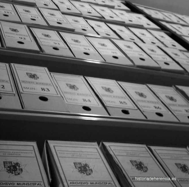 Actual clasificación y conservación de documentos en el archivo municipal de Herencia