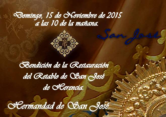 Restuaracion retablo ermita de san jose de Herencia