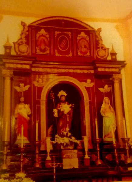 Retablo de la ermita de san José de Herencia antes de su restauración