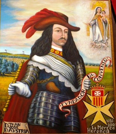 Juan José de Austria, fundador del convento de la Merced de Herencia, pintado por Jesús Madero
