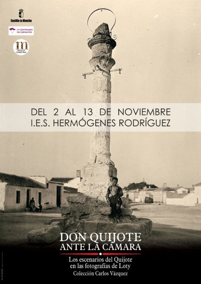 Cartel de la exposición "Don Quijote ante la cámara"